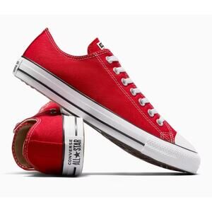 Converse Red Chuck Taylor All Star Canvas Sneakers Shoes Size M7.5 W9.5